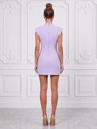 Stretch Jersey Bodycon V-Neck Short Cocktail Dresses for Women