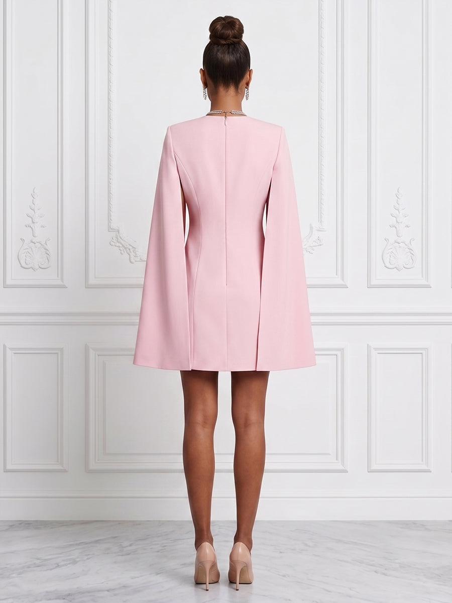 Stretch Jersey Sheath/Column V-Neck Short Cocktail Dresses for Women
