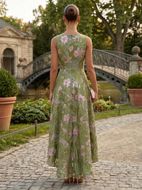 Jacquard A-Line/Princess Scoop Neck High-Low Cocktail Dresses for Women