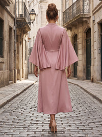 Satin A-Line/Princess V-Neck Tea-Length Cocktail Dresses for Women
