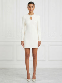 Sheath/Column Scoop Neck Stretch Jersey Short Cocktail Dresses with Pearls
