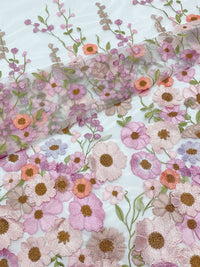 A-Line One Shoulder Floral Appliques Evening Dresses with Sweep Train