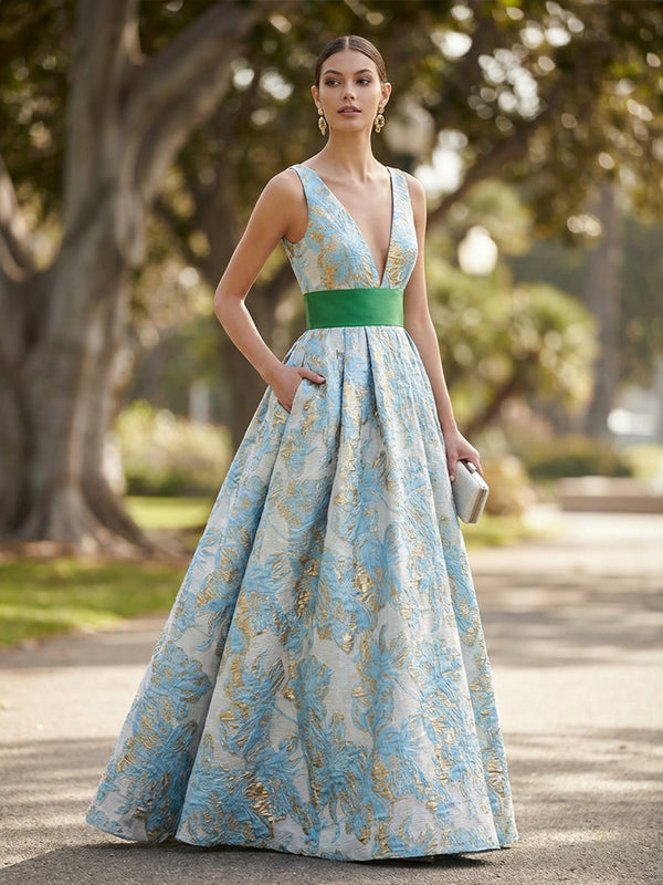 Jacquard Evening Dresses - Textured Formal Shirees Jacquard Evening Dresses - Textured Formal Shirees