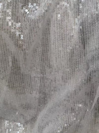 Sequin Sheath/Column Strapless Floor-Length Evening Dresses with Scarf, Slit & Ruched Waist