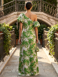 Jacquard Sheath/Column Off Shoulder Floor-Length Evening Dresses for Women