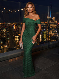 Sequin Mermaid/Trumpet Off Shoulder Floor-Length Evening Dresses for Women