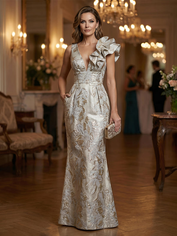women evening dresses Plus Size Formal Long Sleeve Beaded Dress MGNY 71805 La Femme Evening Dress 27915 Gorgeous long lace evening gown for the mother of the bride or groom 10 Types of Gowns for