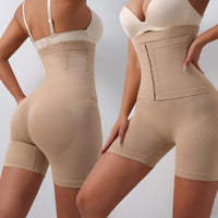 High Waist Shapewear Shorts: Waist Trainer, Tummy Control & Butt Lifter