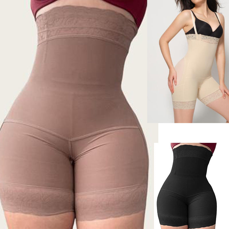 Lace Trim High Waist Comfortable Shapewear Shorts