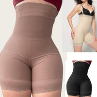 Lace Trim High Waist Comfortable Shapewear Shorts