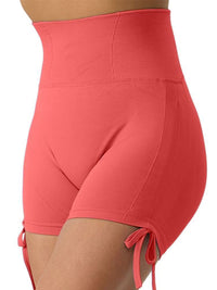 Elastic Band Slim Fit High Waist Ruched Shapewear Shorts