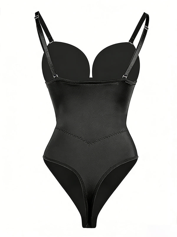 Push-Up Corset Bodysuit Adjustable Strap Shapewear