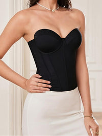 Strapless Corset Top Structured Waist Cincher Shapewear