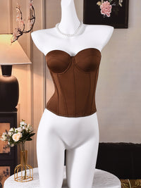 Strapless Corset Top Structured Waist Cincher Shapewear
