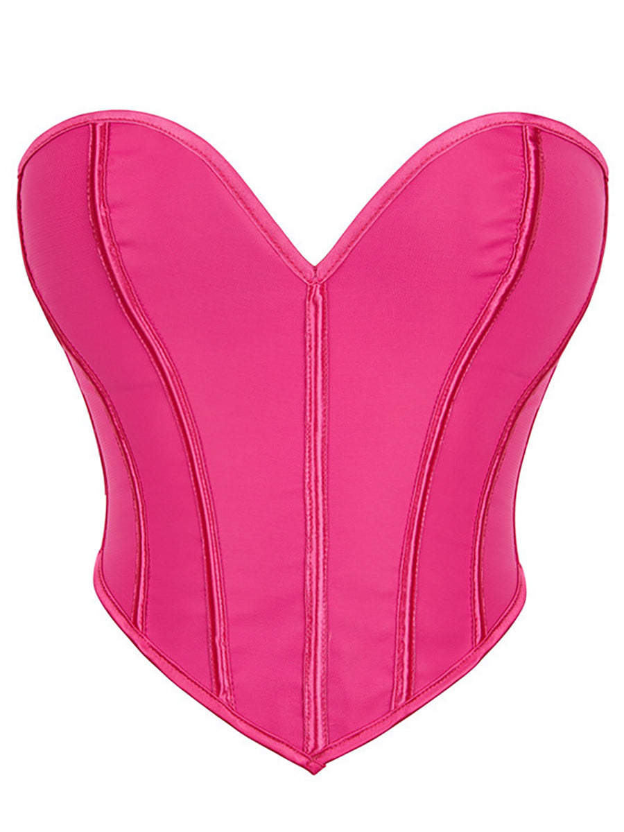 Sweetheart Corset Top Structured Waist Shapewear