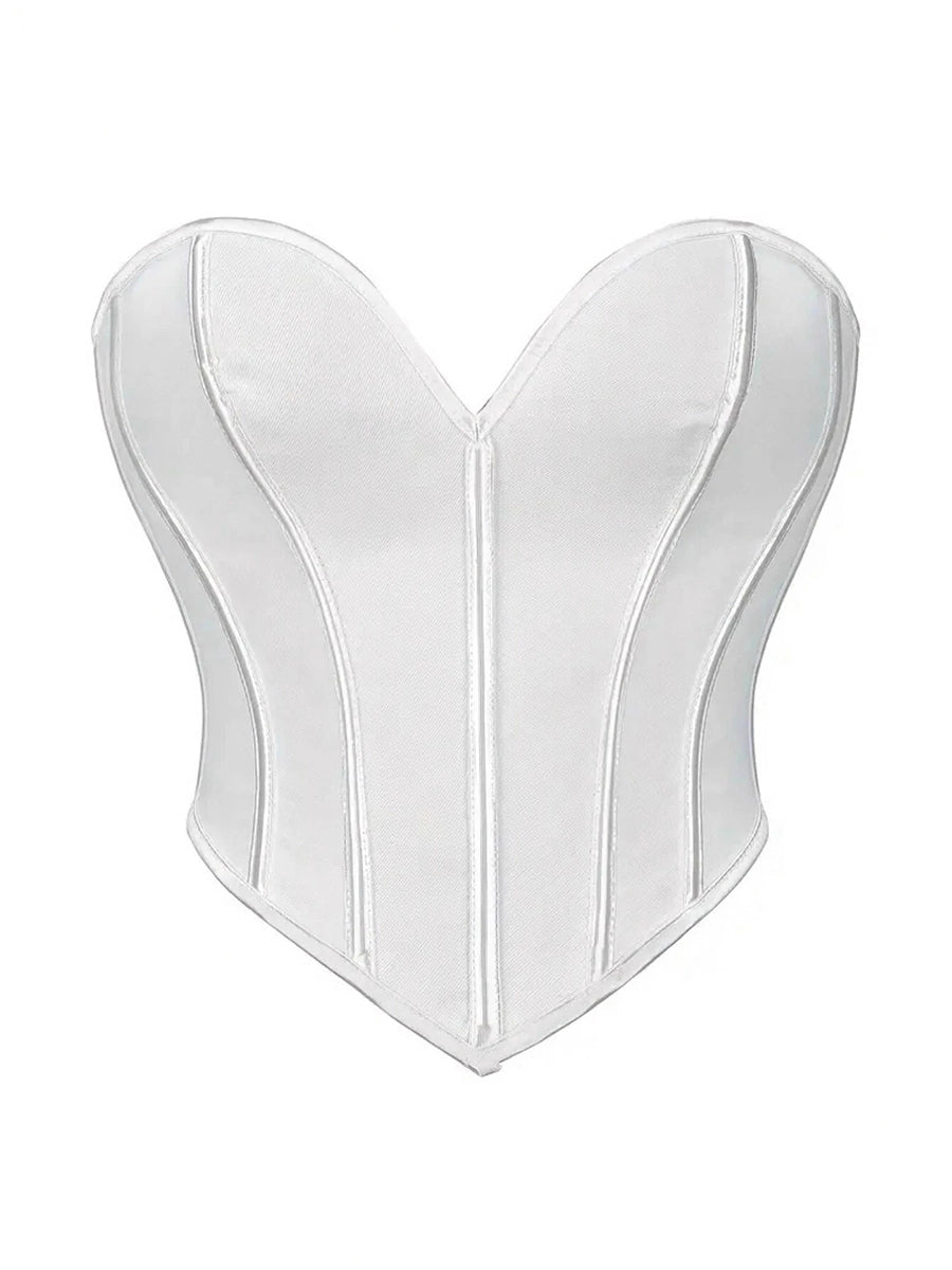 Sweetheart Corset Top Structured Waist Shapewear