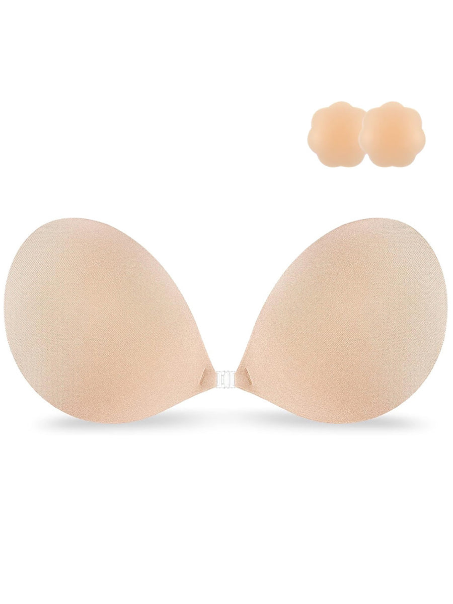 Strapless Self-Adhesive V Neck Push Up Bra