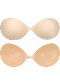 Strapless Self-Adhesive V Neck Push Up Bra