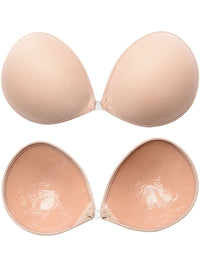 Strapless Self-Adhesive Round Cup Push Up Bra