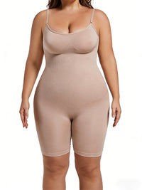 High Waist Spaghetti Straps Bodysuit Tummy Control Shapewear