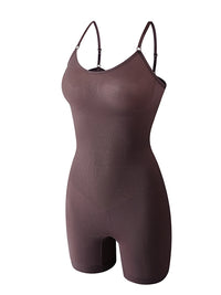 High Waist Spaghetti Straps Bodysuit Tummy Control Shapewear