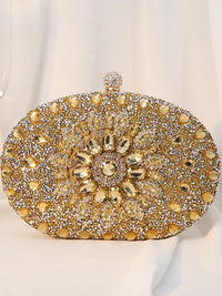 Women's Luxurious Rhinestone Elegant Oval Hand Bag