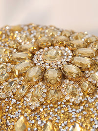 Women's Luxurious Rhinestone Elegant Oval Hand Bag