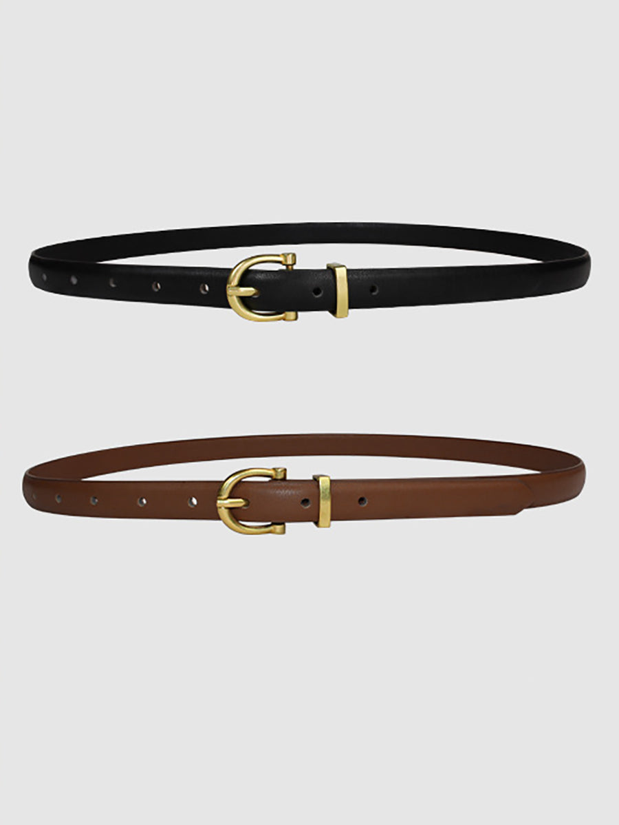Women's PU Simple Retro Belt for Daily Wear