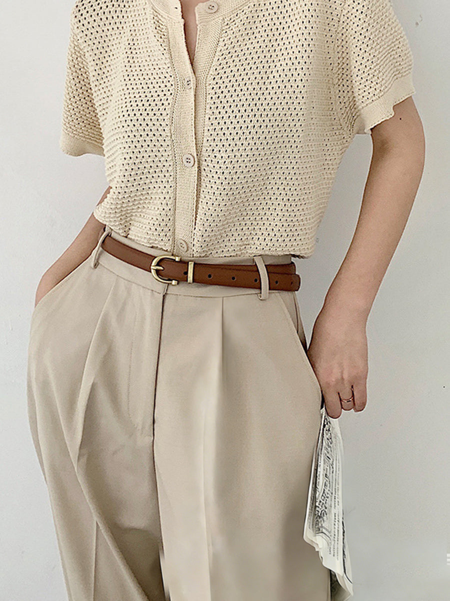 Women's PU Simple Retro Belt for Daily Wear