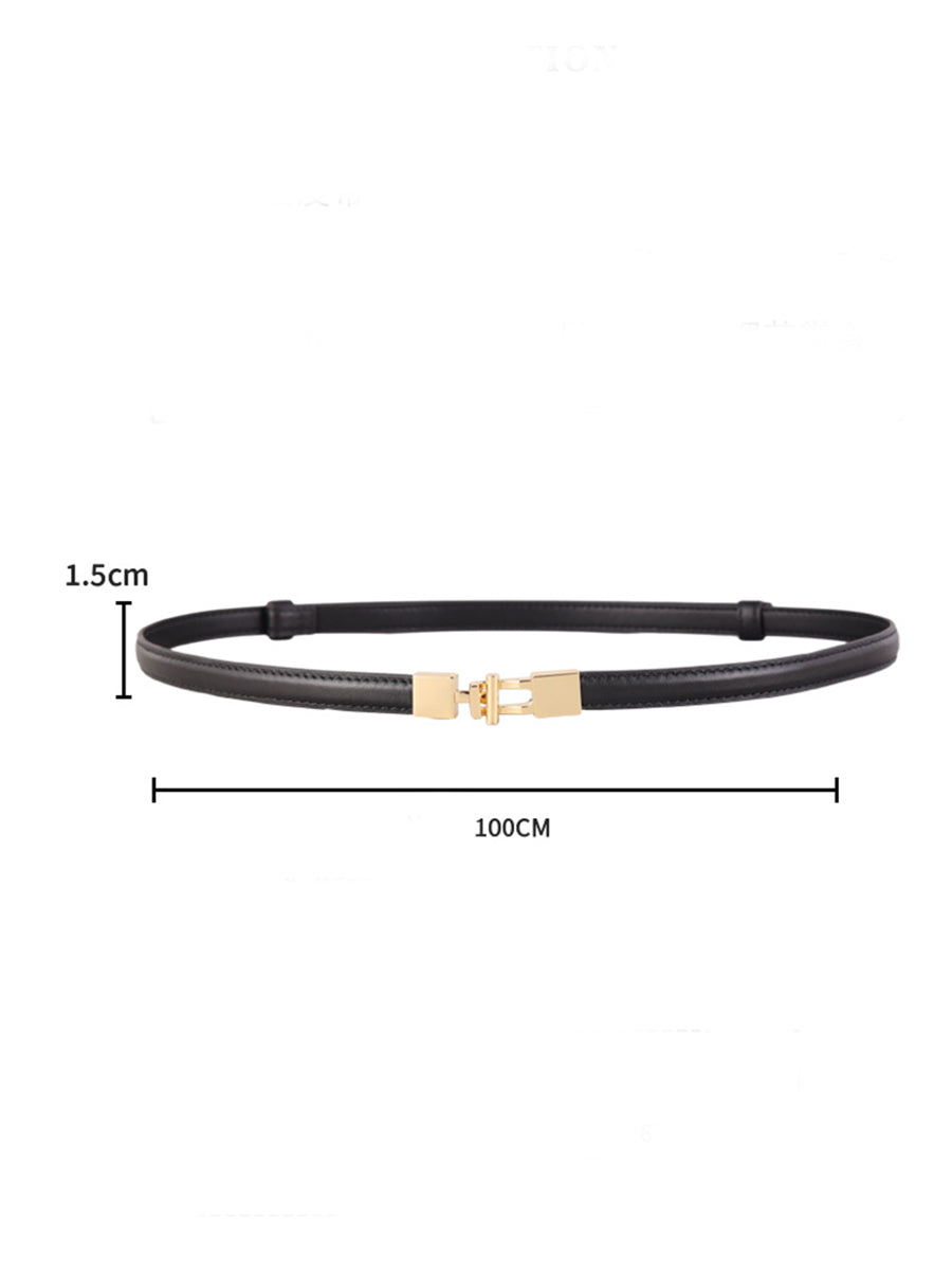 Leather Alloy Clasp Fashionable OL Belt for Women