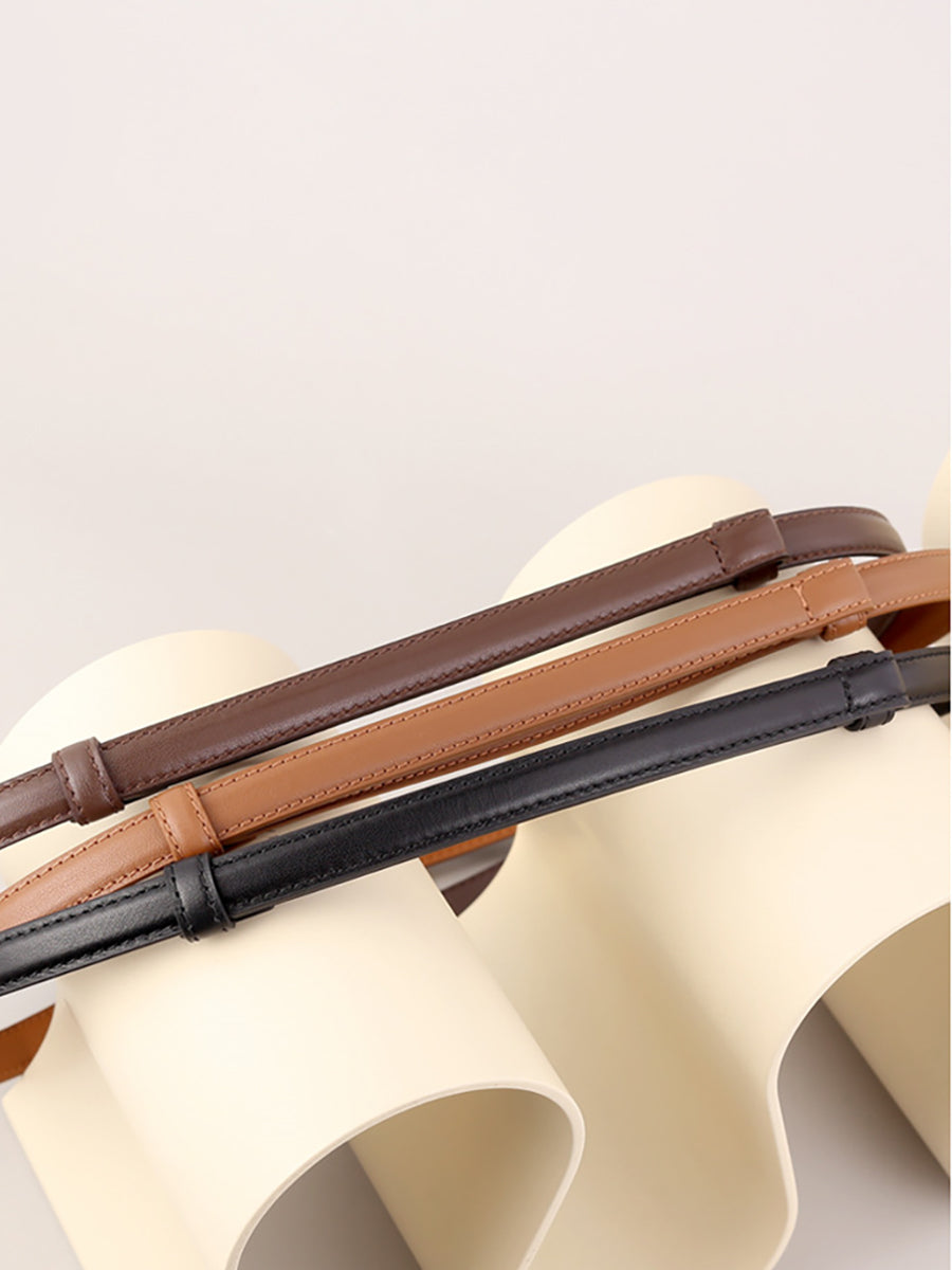 Leather Alloy Clasp Fashionable OL Belt for Women