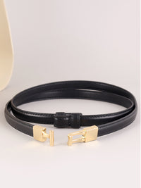 Leather Alloy Clasp Fashionable OL Belt for Women