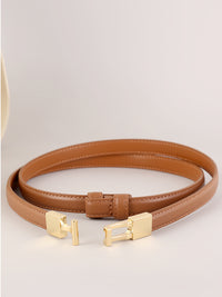 Leather Alloy Clasp Fashionable OL Belt for Women