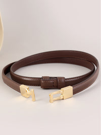 Leather Alloy Clasp Fashionable OL Belt for Women