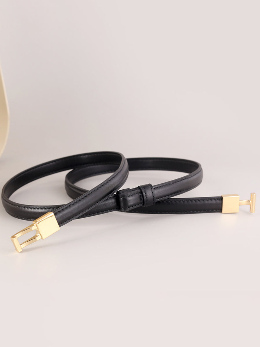 Leather Alloy Clasp Fashionable OL Belt for Women
