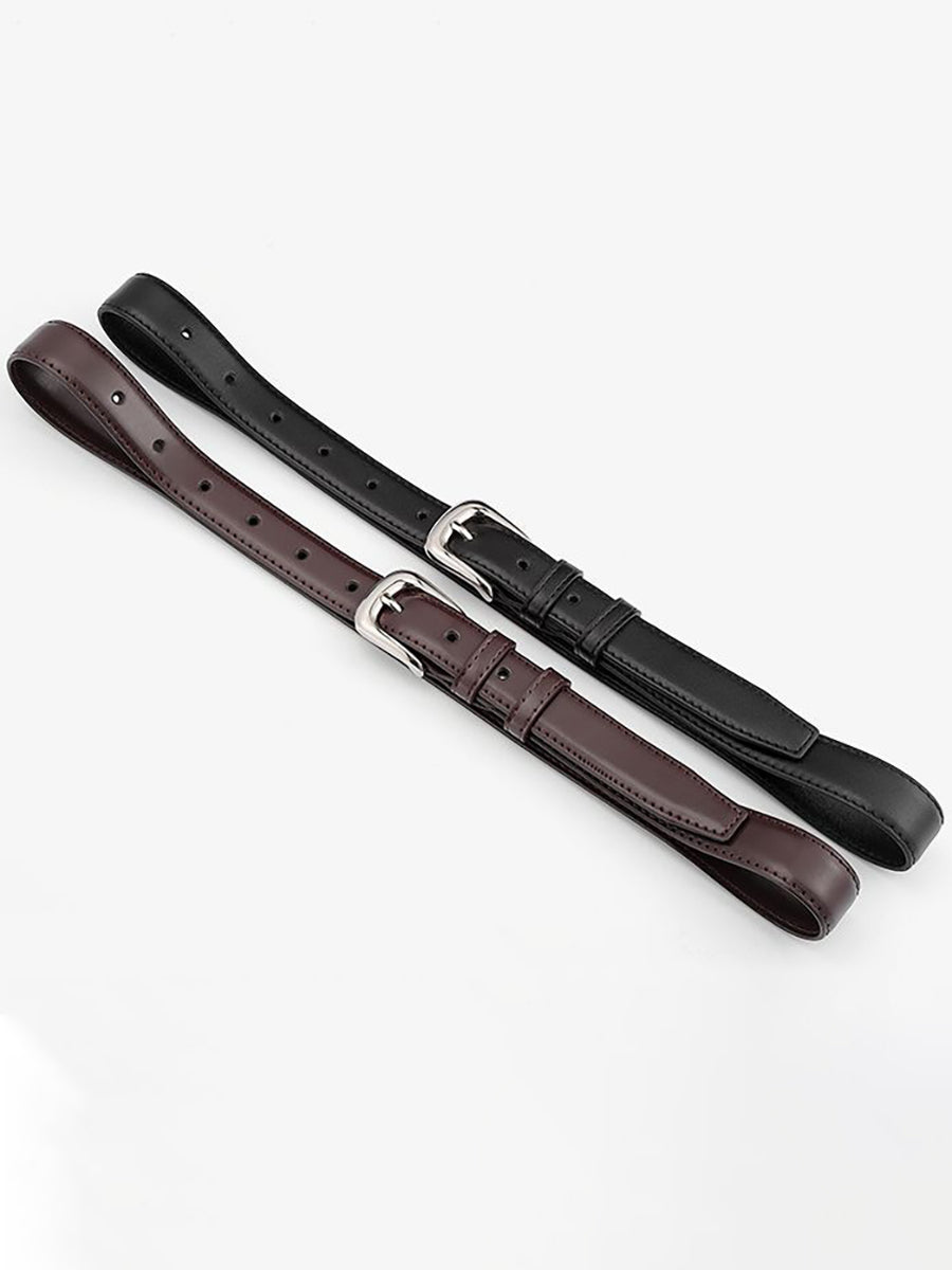 Leather Pin Buckle Classical Belt for Women