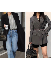 Leather Pin Buckle Classical Belt for Women