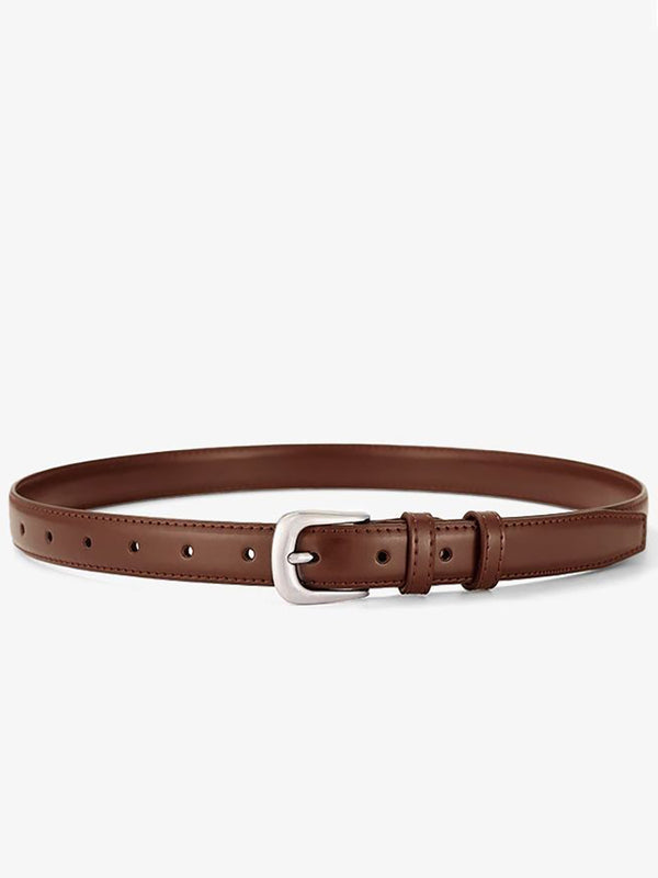 Leather Pin Buckle Classical Belt for Women
