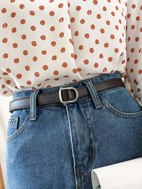 Women's Simple Pin Buckle Alloy Belt