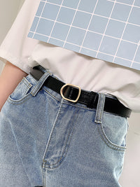 Women's Simple Pin Buckle Alloy Belt