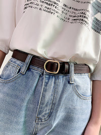 Women's Simple Pin Buckle Alloy Belt
