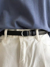Women's Simple Pin Buckle Alloy Belt