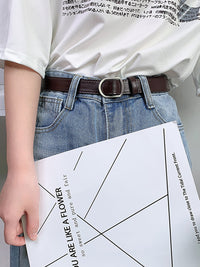 Women's Simple Pin Buckle Alloy Belt
