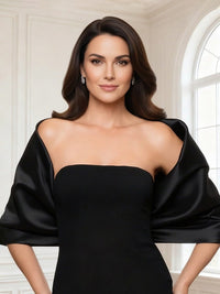 Women's Simple Satin Party Cape