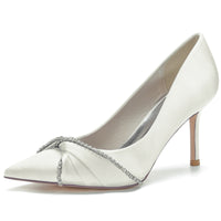 Stiletto Heel Elegant Rhinestone Knot Wedding Shoes for Women