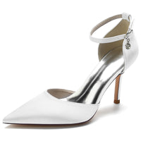 Women's Pointed Toe Ankle Straps Minimalist Wedding Party Shoes