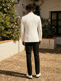 Men's 2 Pieces Tailored Fit Single Breasted One Button Shawl Lapel Wedding Suits