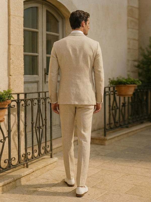 Men's 2 Pieces Tailored Fit Shawl Lapel Single Breasted One Button Prom Wedding Suits