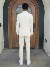 Men's 3 Pieces Tailored Fit Single Breasted One Button Notched Lapel Prom Suits
