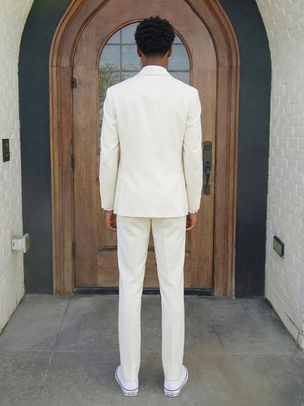 Men's 3 Pieces Tailored Fit Single Breasted One Button Notched Lapel Prom Suits